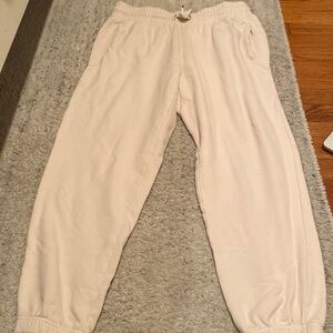 Gap cream sweatpants
